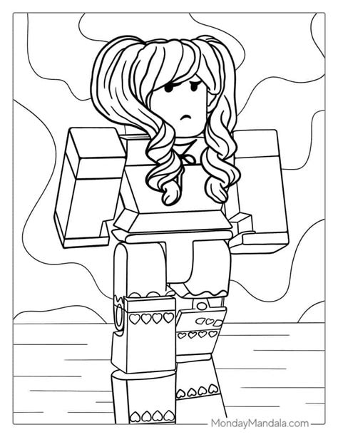 Roblox Girl Coloring Page (Beautiful Drawing), 44% OFF