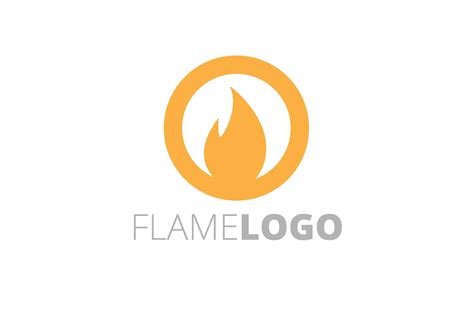 Orange Flame Logo - LogoDix