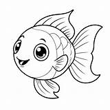 Premium Vector  Cute Illustration guppy For kids coloring sketch template