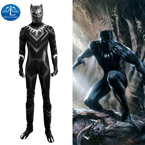 Aliexpress.com : Buy Captain America Civil War Black Panther Costume Halloween Black Panther ...