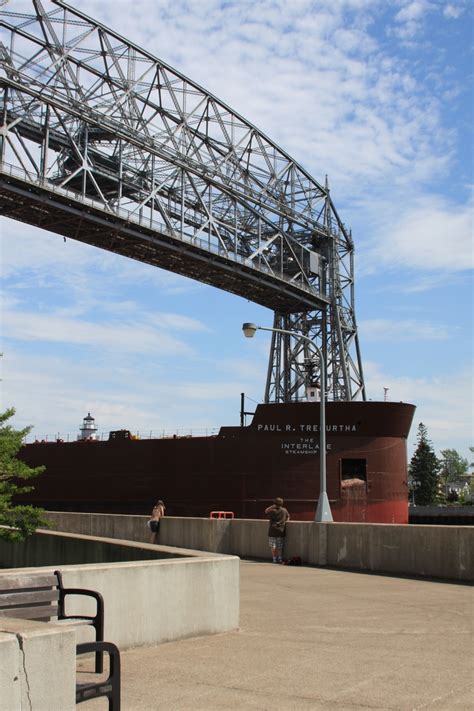 Paul R. Tregurtha enters under the lift bridge, by DECC. Photo By Mary ...