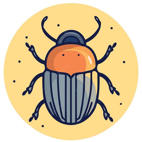 Premium Vector | Insect icon or logo arthropod invertebrate beetle