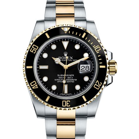 #Rolex Submariner Gold & Stainless Steel #Watch Rolex Submariner Gold, Submariner Watch, Gold ...