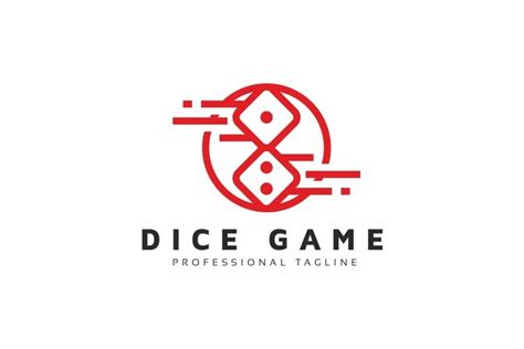 Dice Game Casino Logo Template