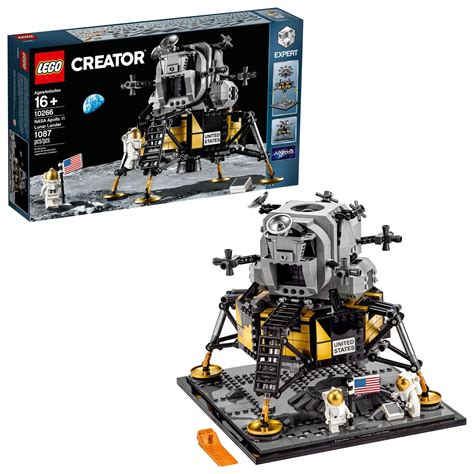 LEGO Creator Expert NASA Apollo 11 Lunar Lander 10266 Model Building ...