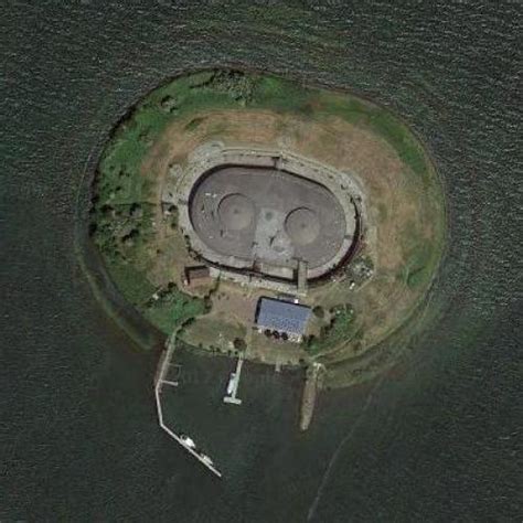 Pampus fort island in Amsterdam, Netherlands (Google Maps)