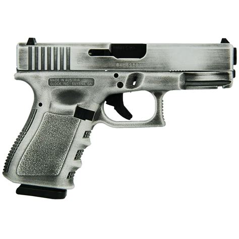 New Glock 19 Gen3 White Distressed Semi Auto Pistol, 9mm Stock# Backorder - Salida Gunshop