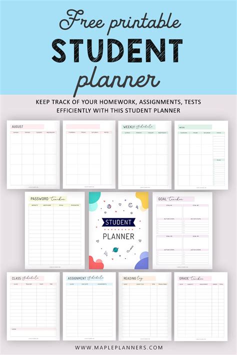 Cute Student Planner Printable