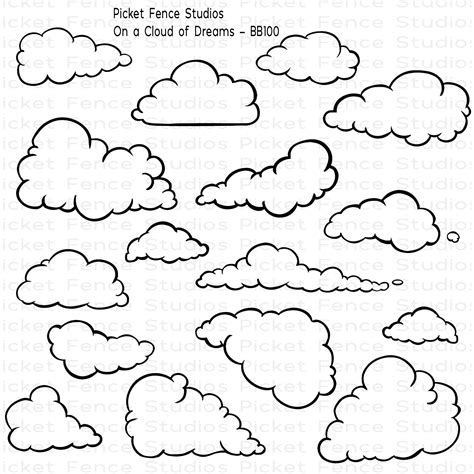 Cloud Stencil Printable