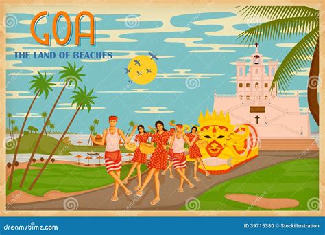 Culture of Goa stock vector. Illustration of francis - 39715380