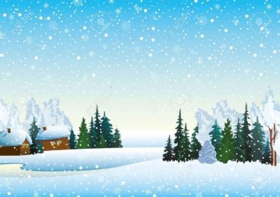 snowy winter scene clipart - Clip Art Library