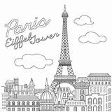 Paris Coloring Pages To Print  Free Printable sketch template