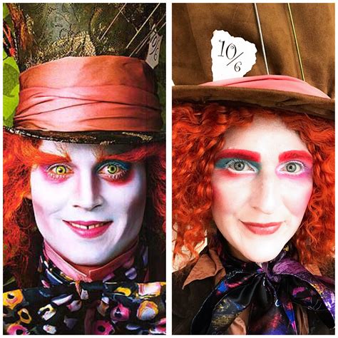 Mad Hatter Makeup Tutorial & Costume | Mad hatter makeup, Mad hatter ...