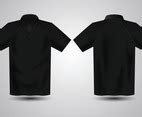 Black Outline Polo Shirt Template Vector Art & Graphics | freevector.com