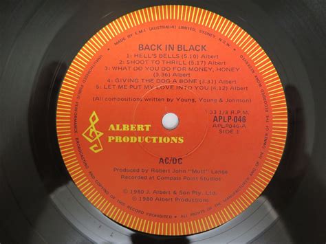 AC/DC - BACK IN BLACK - 1980 - ORIGINAL 1ST PRESS - APLP.046 - MAXICUT - FOLDOUT | eBay