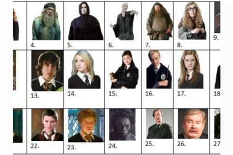 Harry Potter Characters Pictures With Names - Infoupdate.org