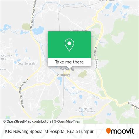 How to get to KPJ Rawang Specialist Hospital in Gombak by bus, train or ...