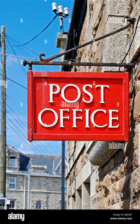 an old fashioned post office sign Stock Photo - Alamy