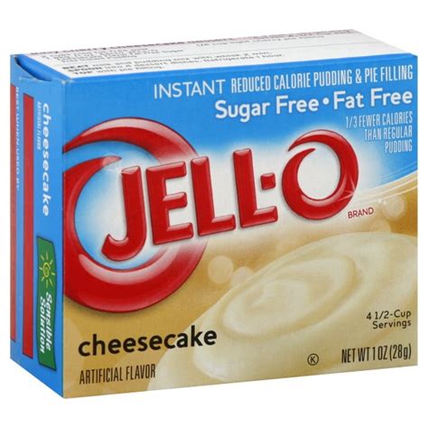 Jell-O Instant Pudding & Pie Filling Cheesecake Fat Free Sugar Free