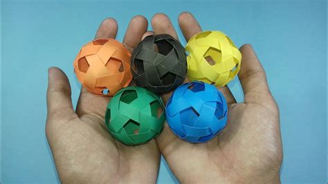 DIY Paper Ball - Paper Weaving | How to Make Paper Ball | Origami Ball ...