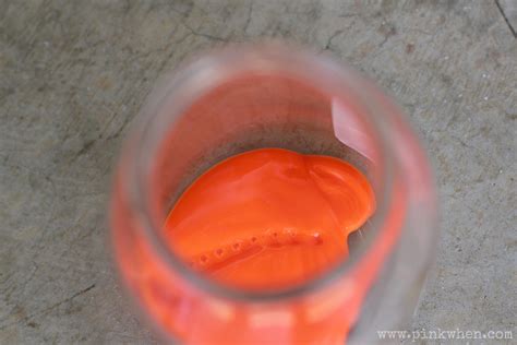 Pumpkin Mason Jar Luminary - PinkWhen