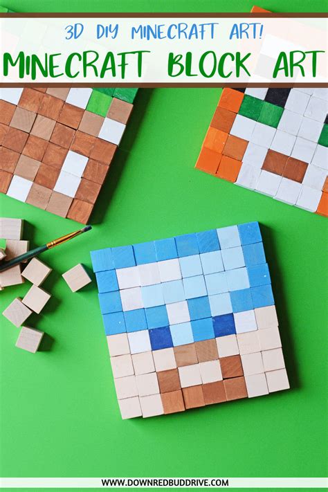 Minecraft Block Craft | Easy 3D Minecraft Art Project