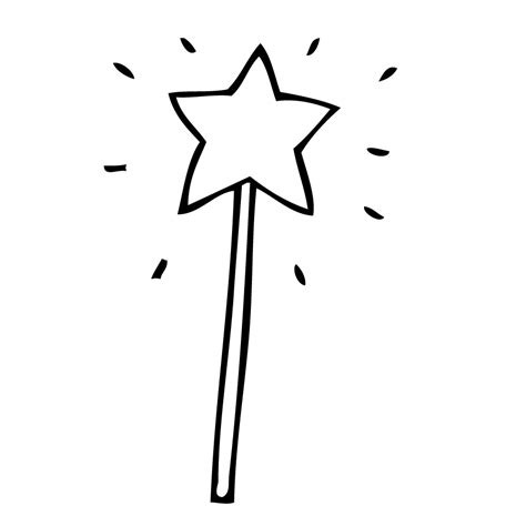 Wand PNG Black And White Transparent Wand Black And White.PNG Images ...