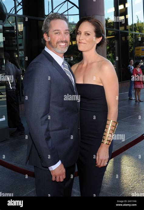 Annabeth Gish & Wade Allen at the FX Network premiere The Bridge at the ...