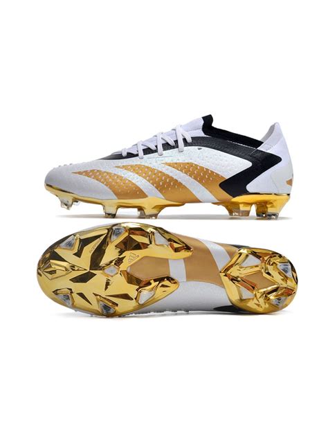 2023 adidas Predator Accuracy .1 Low FG White Black Gold