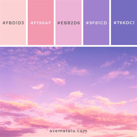 Color Palettes Archive - Ave Mateiu | Sky color, Pastel colour palette ...