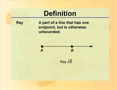 Definition--Geometry Basics--Ray | Media4Math