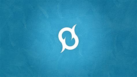 abstract simple background minimalism walls blue logo wallpaper - Coolwallpapers.me!