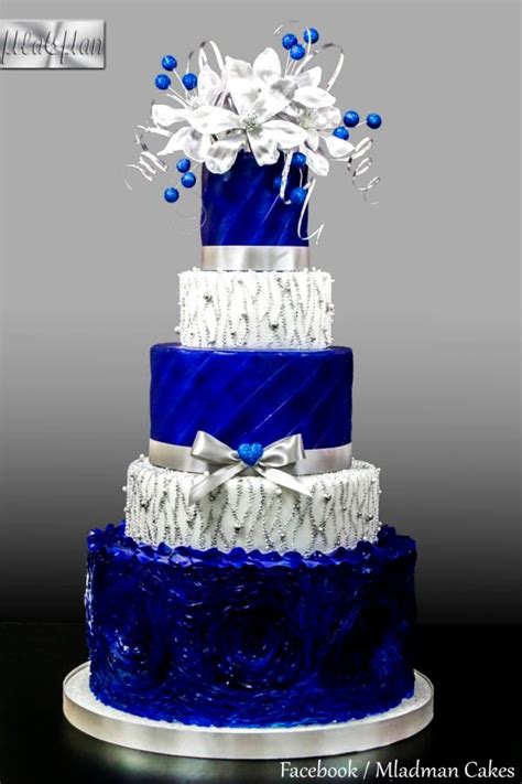 Royal Blue And Silver Wedding