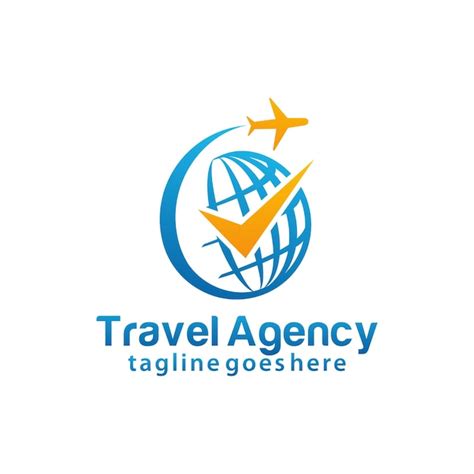 Premium Vector | Travel agency logo design template