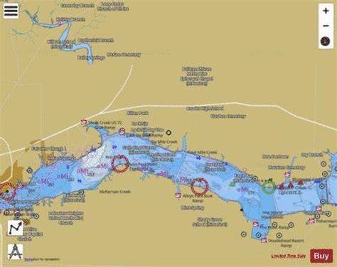 Wilson Lake Fishing Map | Nautical Charts App