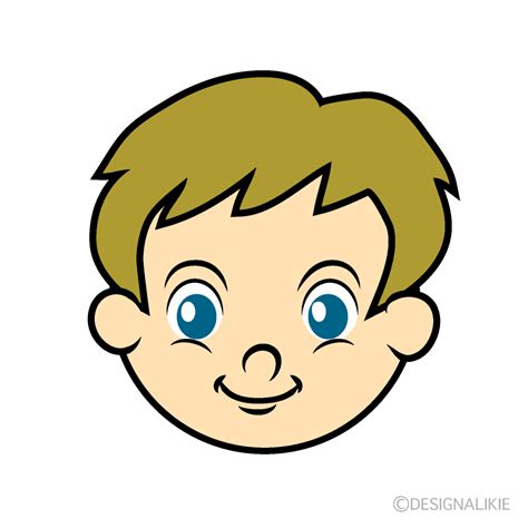 Cartoon Boy Face Clip Art