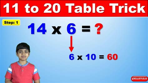 Learn 15 Times Multiplication Table Trick Easy And Fast Way, 49% OFF