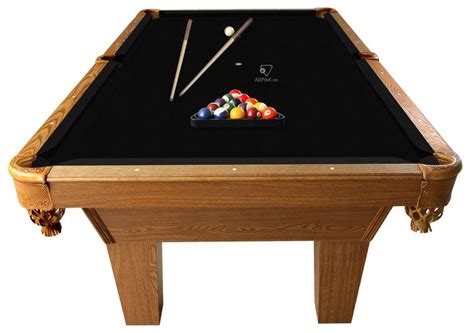 Other Billiards 1292: 7 Black Proform Pool Table Felt Cloth + Chalk And ...