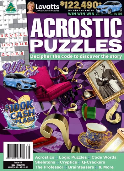 Lovatts Acrostic Puzzles Magazine Subscription - isubscribe