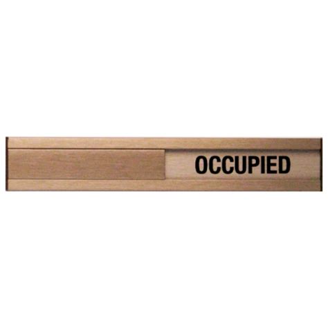 Vacant Occupied Slider Plate Door Sign 1 3/4″ x 10″ – BC Site Service