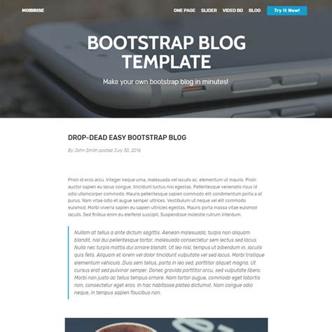 Blog Template Bootstrap