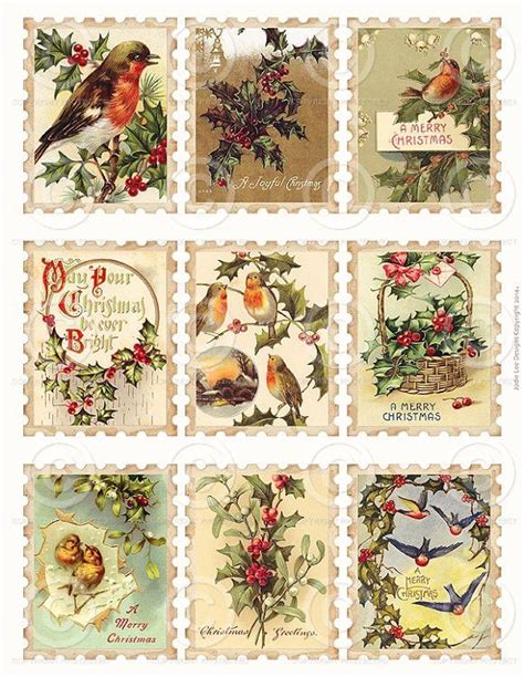 Printable Christmas Tags - Vintage | Christmas ephemera, Christmas ...