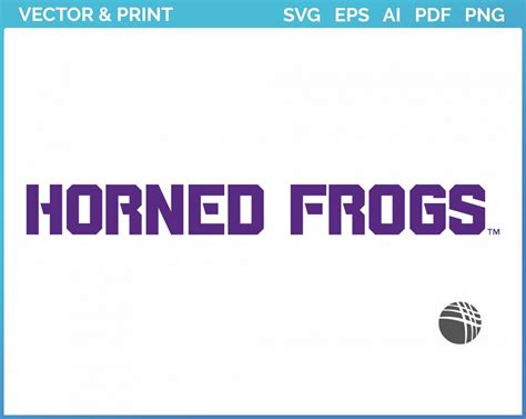 TCU Horned Frogs - Wordmark Logo (2013) - College Sports Vector SVG Logo in 5 formats