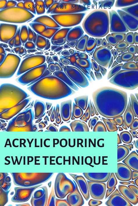 Acrylic Pouring SWIPE Technique with Perfect Cells and Beautiful Colors ...