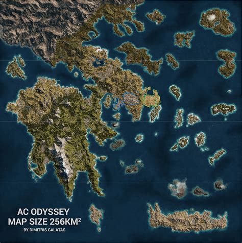 AC: Odyssey ATHENS vs ALEXANDRIA Size (on the map) : r/assassinscreed