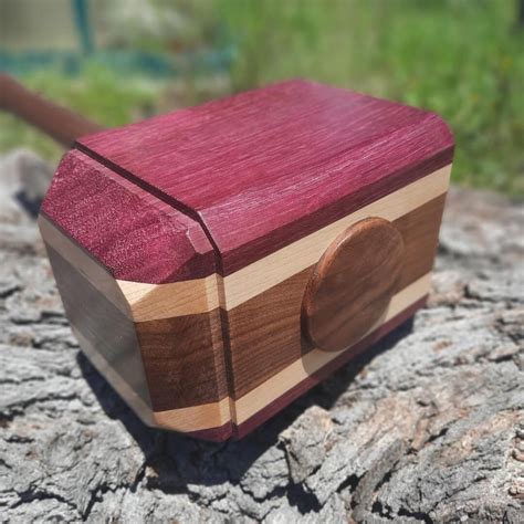 Thor Hammer: Purple Heart, Walnut, & Maple – Timbo's Shop