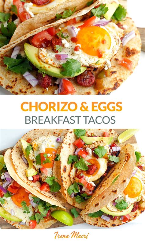 Chorizo & Eggs Breakfast Tacos