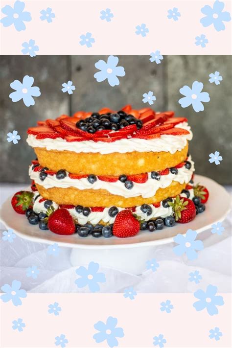 Summer Fruit Layer Cake