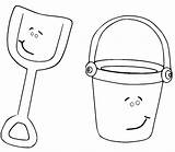 Shovel And Pail Coloring Page At Getdenverblog Blog sketch template