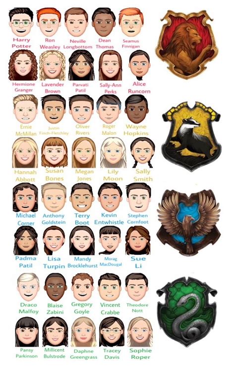 Hogwarts Students 🍃 #Slytherin #Ravenclaw #Hufflepuff #Gryffindor ...